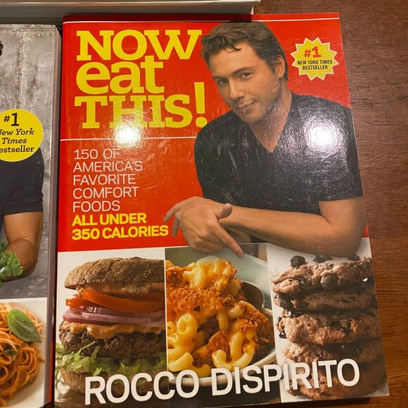 Rocco Dispirito cookbook lot Now eat this Italian comfort foods diet recipe book - Picture 3 of 8